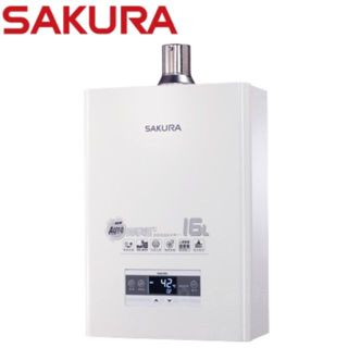 櫻花牌16L四季溫智慧水量 DH-1670F 加碼 聊聊分享DH-1670A送禮卷$500 強制排器熱水器《日成廚衛》