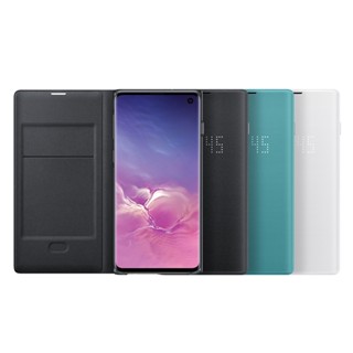 SAMSUNG Galaxy S10 LED 原廠皮革翻頁式皮套 (再送原廠S10智慧背蓋)