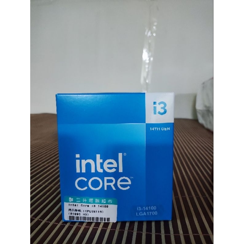Intel Core i3-14100 中央處理器 全新未拆 台灣公司貨