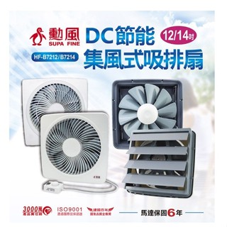 保固六年 勳風 14吋DC 換氣扇 電扇 HF-B7214抽風扇 吸排風扇 節能吸排扇排風扇 吸排風機 送風機 通風扇