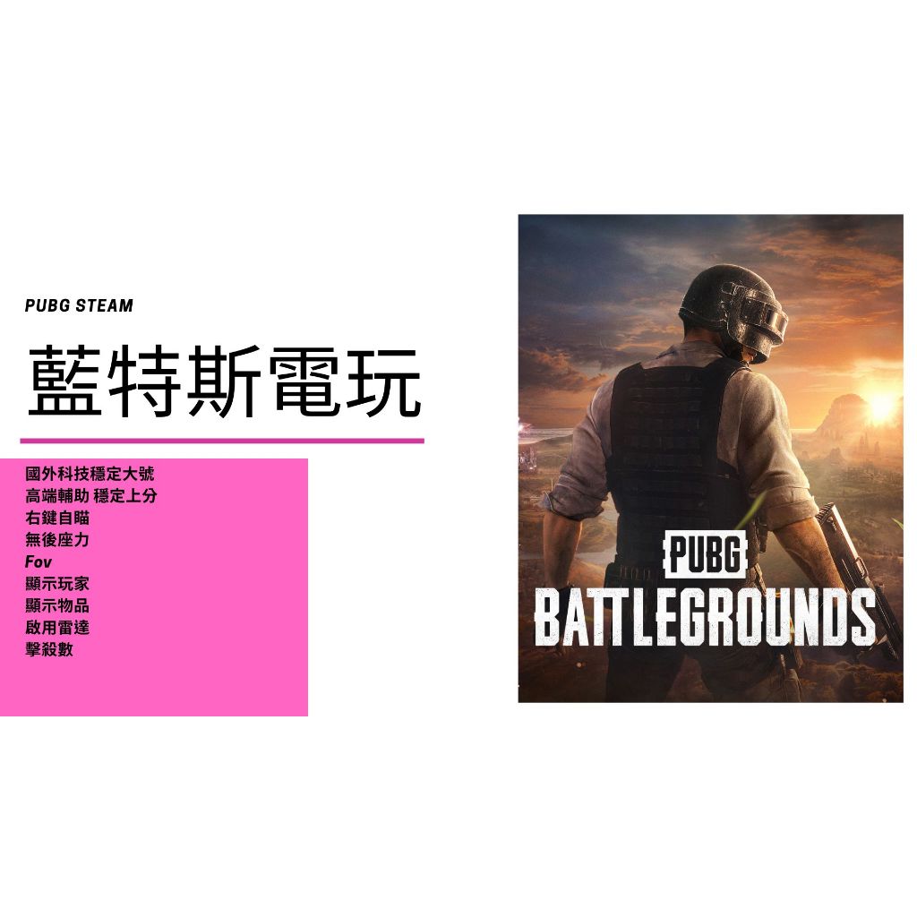 藍特斯電玩/PUBG外掛輔助/自瞄/輔助/透視/鎖頭PC/STEAM/穩定大號/輕鬆上分/國外科技/穩定輔助