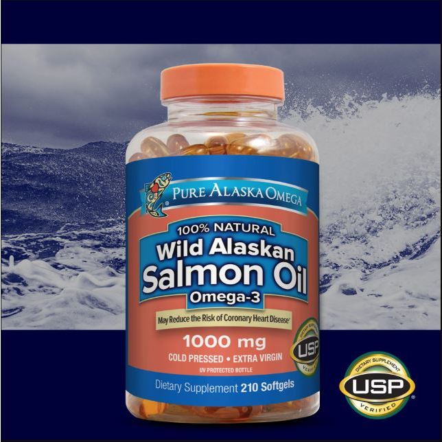 (25/10)純野生鮭魚油Pure Alaska Omega Wild Salmon Oil 1000mg 210顆