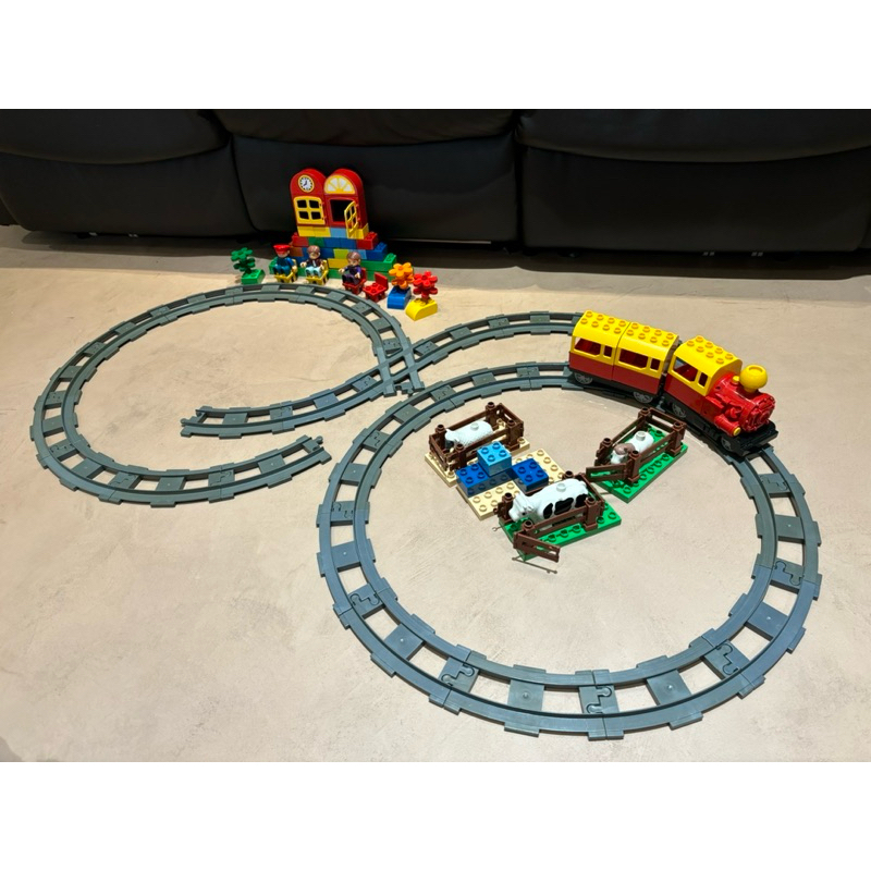 二手🌈電動火車軌道辦家家酒玩具組（90件）適合3歲以上
