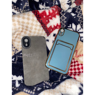 iPhone XR 手機殼 防摔殼 插卡殼 保護殼 灰色 藍色
