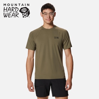 【Mountain Hardwear 美國】Crater Lake 短袖圓領排汗衣 男 深石綠(1982431-397)