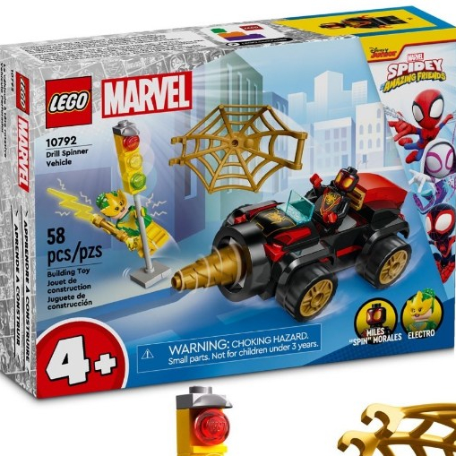 [大王機器人] 樂高 LEGO 10792 Marvel 蜘蛛人 電鑽車 4+