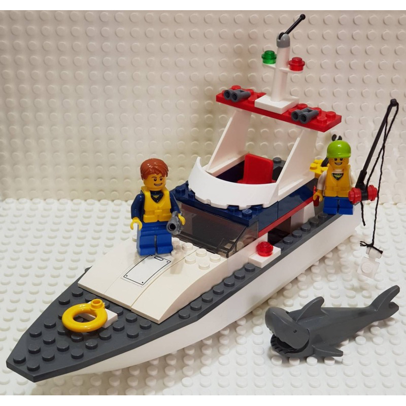 樂高 4642 漁船 海釣船 釣魚 釣魚船 船 鯊魚 盒組 配件 絕版