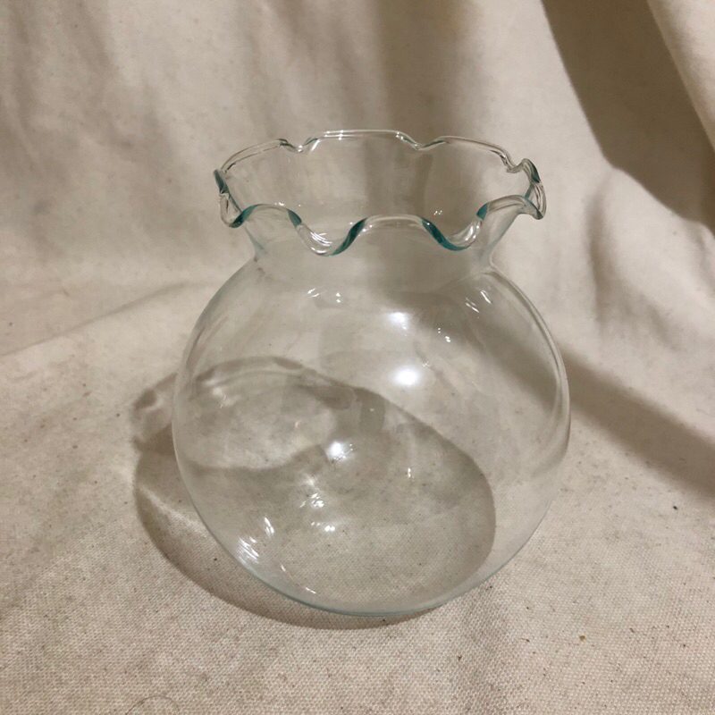 LEFT EYE TEARS 💧早期圓形透明玻璃魚缸