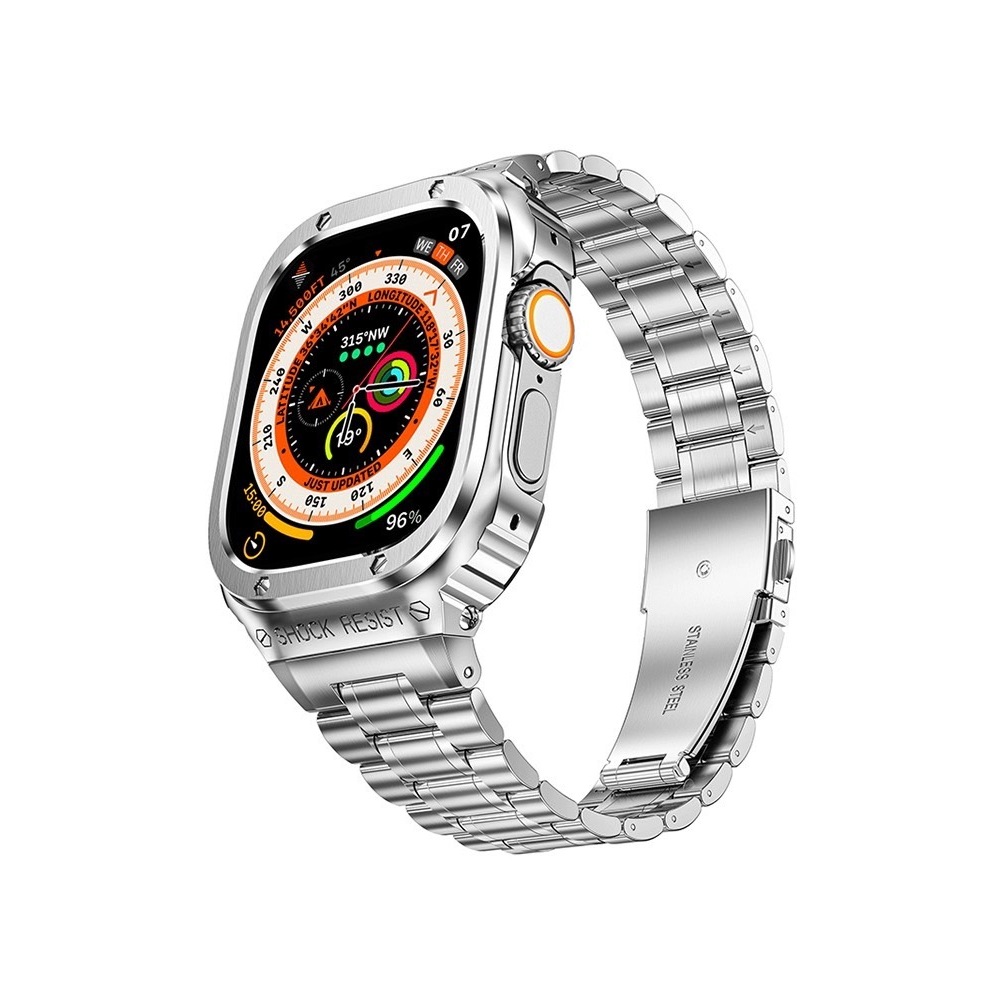 ~艾維斯~【全新品】現貨apple watch 5金属se不锈钢蝴蝶扣44mm