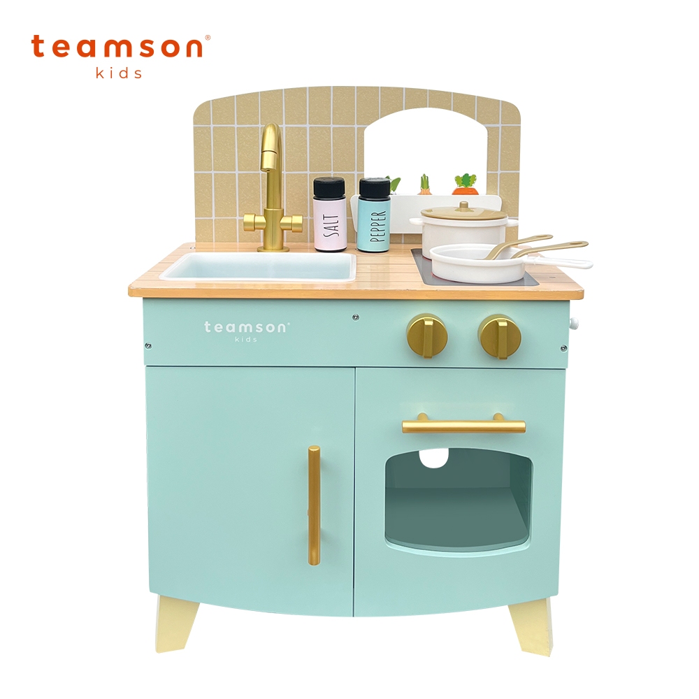【Teamson】小廚師馬賽經典玩具廚房(雙色可選)