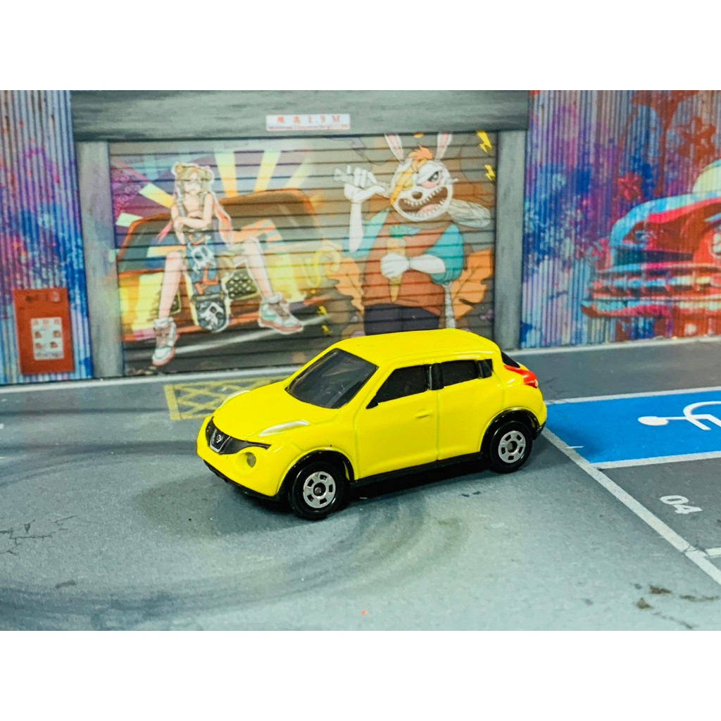 ★TOMICA-A04-無盒二手-盒抽限定 NISSAN JUKE 黃