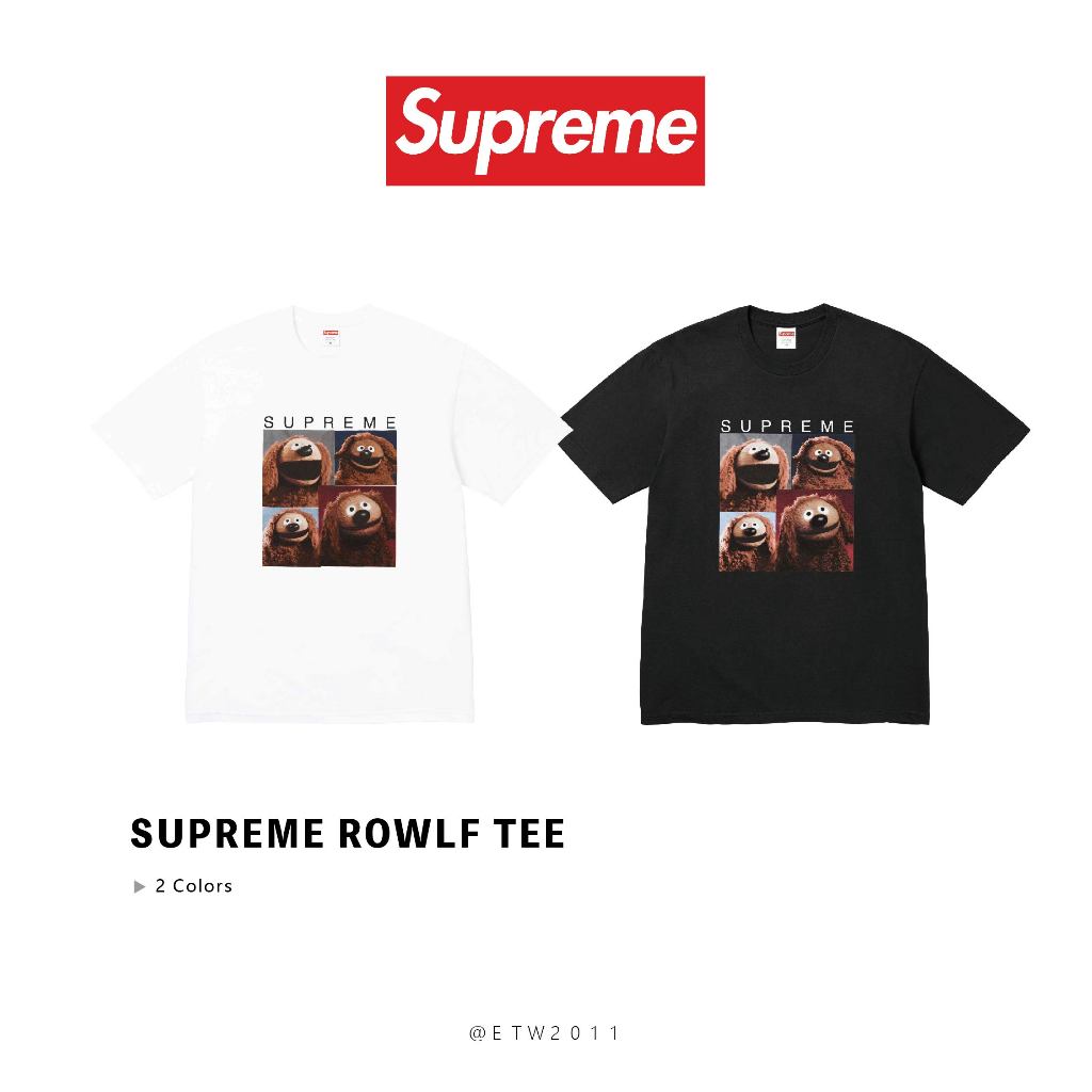 ☆ETW☆【台中店】SUPREME ROWLF Tee 狗羅夫 小狗 布偶 玩偶 短T