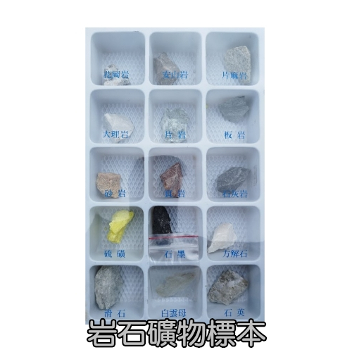 小園丁兒童教育用品社 岩石礦物標本 自然科學 DIY 教具 自然實驗