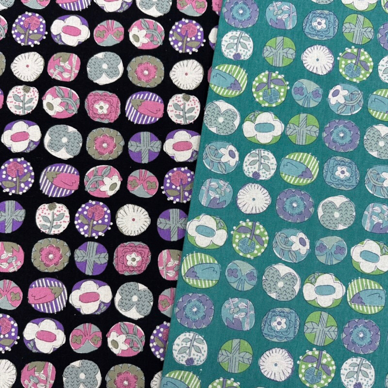 【大同布行】Sevenberry棉麻布 花卉萬花筒 日本布 進口布 適用於布包、抱枕、手作、桌巾、手作、門簾、布置、布料