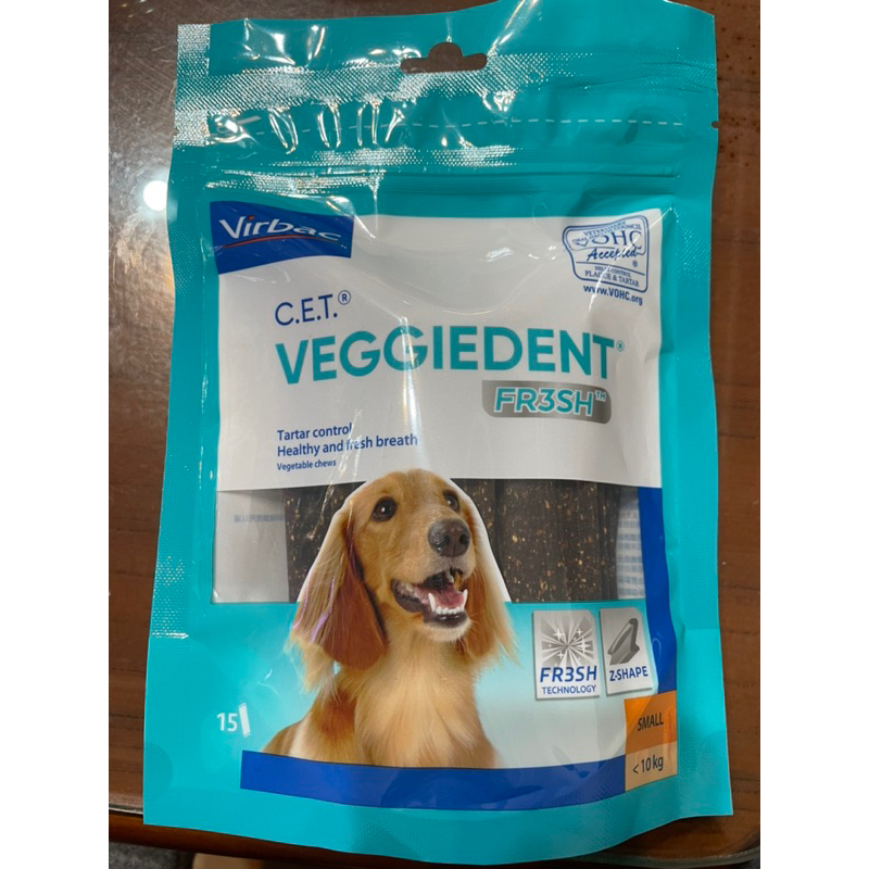 維克 Virbac C.E.T. 植物性潔齒片  每包15支入10公斤以下小型犬(S) 潔牙骨 潔齒片
