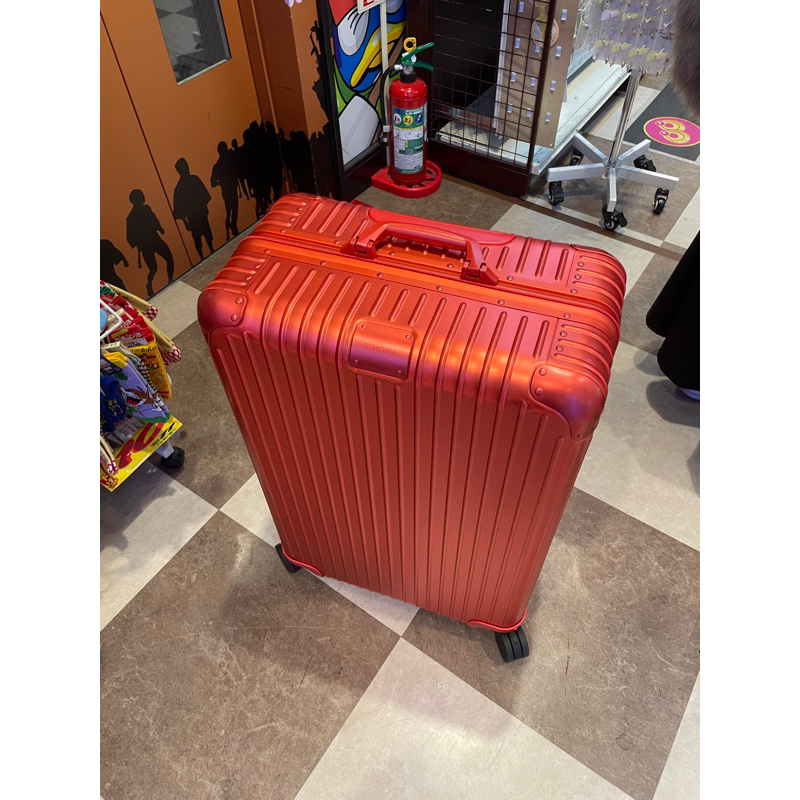 （台北面交限定）日本帶回二手現貨💕rimowa 30吋行李箱 鋁合金 鋁框 限定紅色 九成新