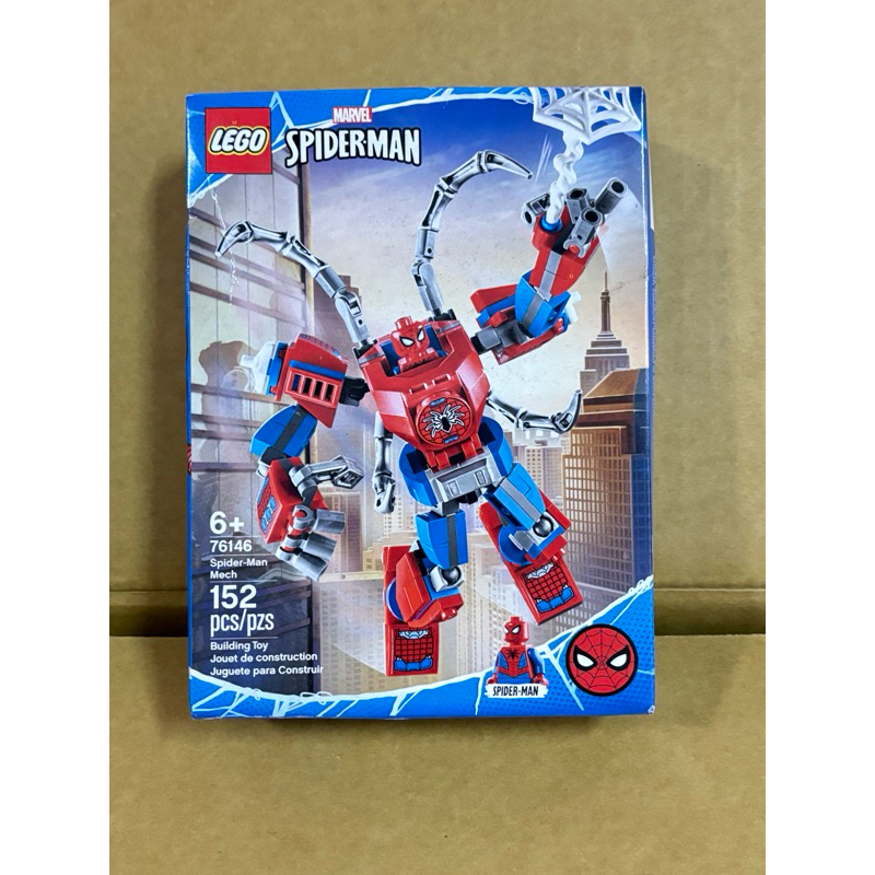 (絕版) LEGO 樂高 76146 Spider-Man Mech 蜘蛛人機甲