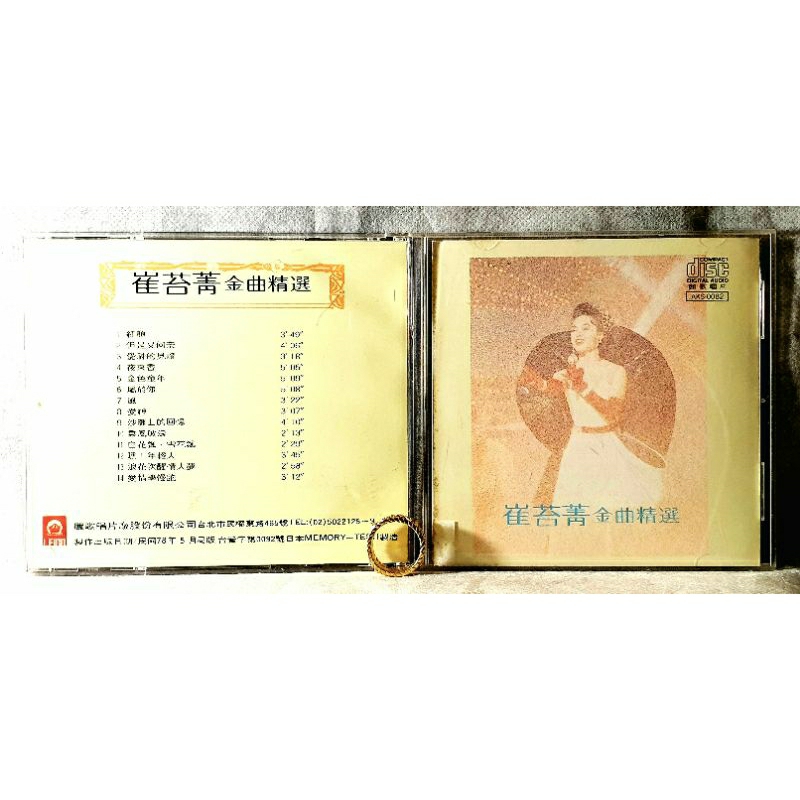 日版專輯 崔苔菁 金曲精選 麗歌唱片公司發行 但是又何奈 風 愛神 絕版專輯 珍貴收藏