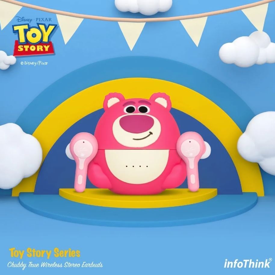 正版 迪士尼 熊抱哥 玩具總動員 無線藍牙耳機 藍芽耳機 送禮 草莓熊【家的拼圖】
