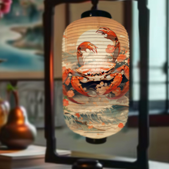 🎉匠人廣告🎉燈籠 紙燈籠 日式和風裝飾浮世繪壽司火鍋室內紙戶外布藝防水防晒來圖定製