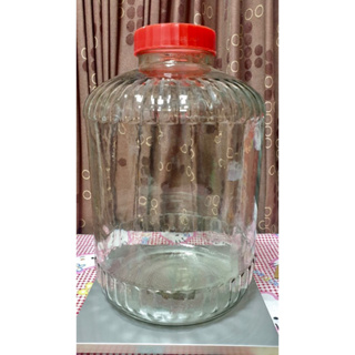 25罐桃太郎罐釀酒罐玻璃罐藥酒罐食物罐玻璃容器 台灣製高度40公分⚠️蓋子有裂