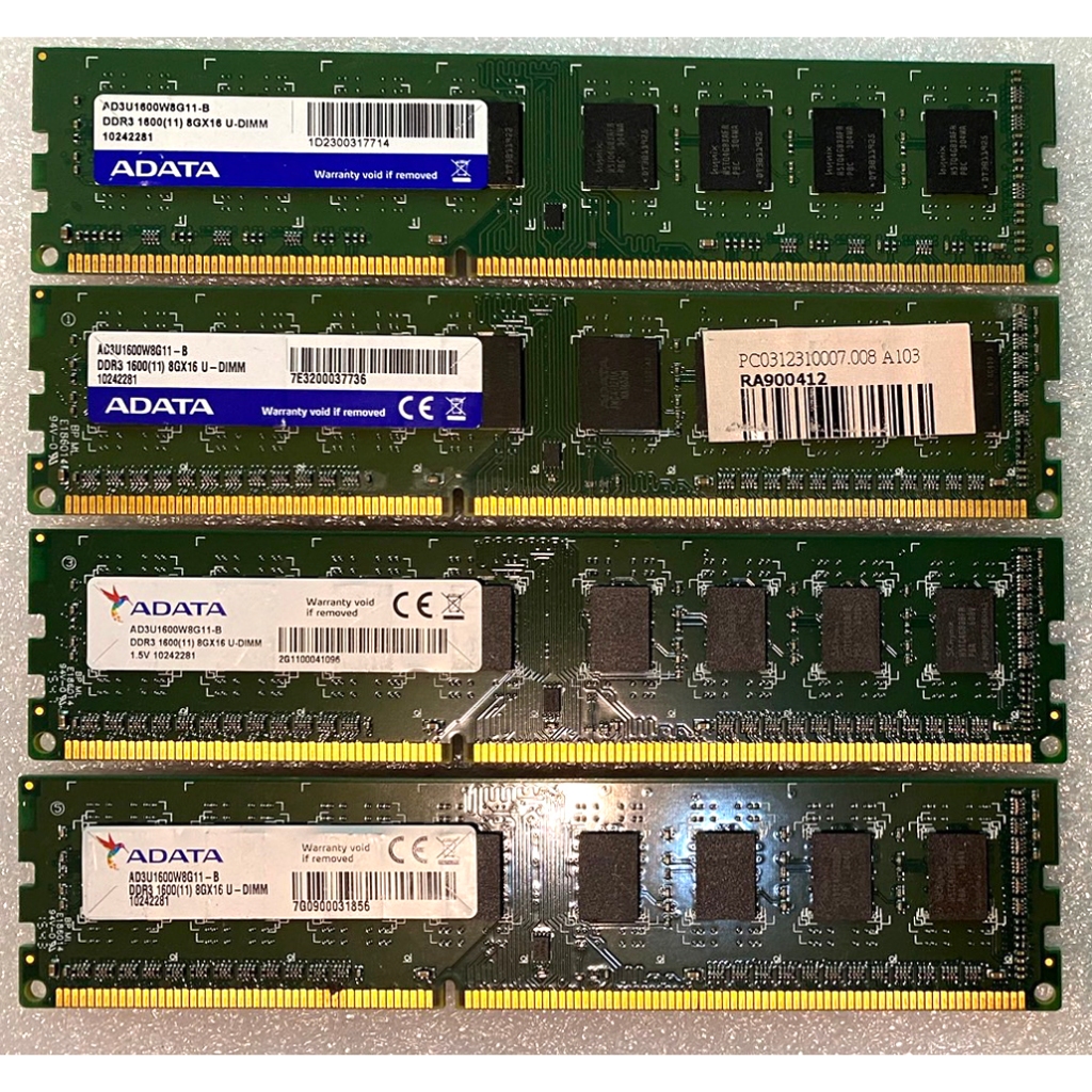 威剛 十詮 DDR3 1600 8G RAM 桌上型記憶體