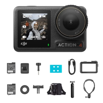 *好樂市 台灣現貨*DJI Osmo Action 4 戶外旅行運動相機套裝 (全新品 未激活) #141588