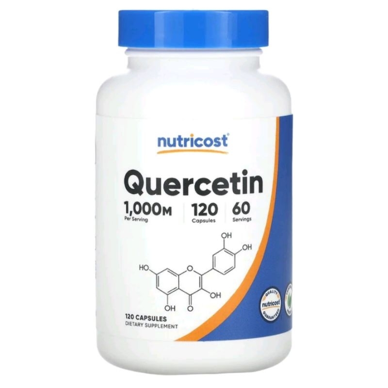 nutricost ，Quercetin  槲皮素，500mg 120 Capsules