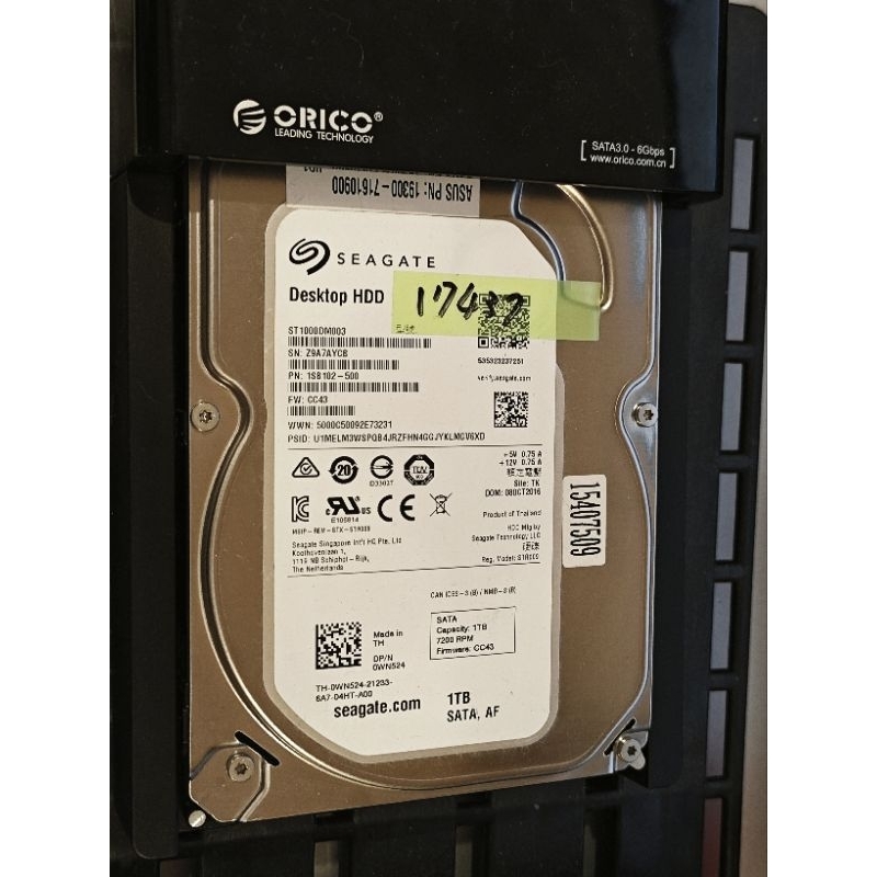 1TB 專業硬碟  SATA 3.5吋硬碟 SEAGATE 硬碟 1TB