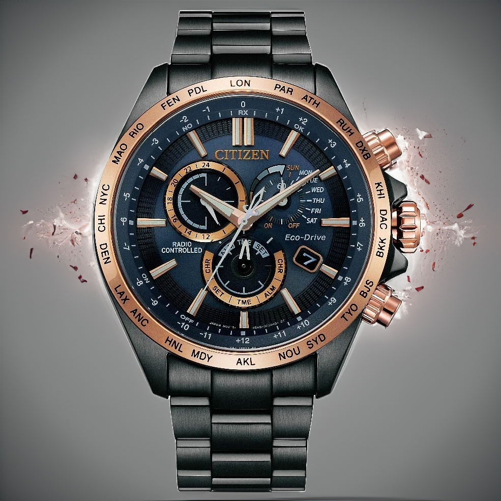 １２期分期【高雄時光鐘錶】CITIZEN 星辰 CB5956-89L 亞洲限定 光動能 電波計時 43mm 藍面 腕錶