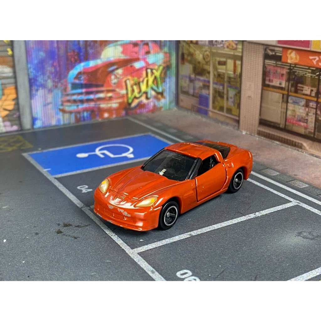 TOMICA-A11-無盒戰損-CORVETTE Z06 初回橘