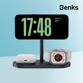 Benks 三合一磁吸充電支架 W15 iPhone MagSafe Apple Watch airpods 充電