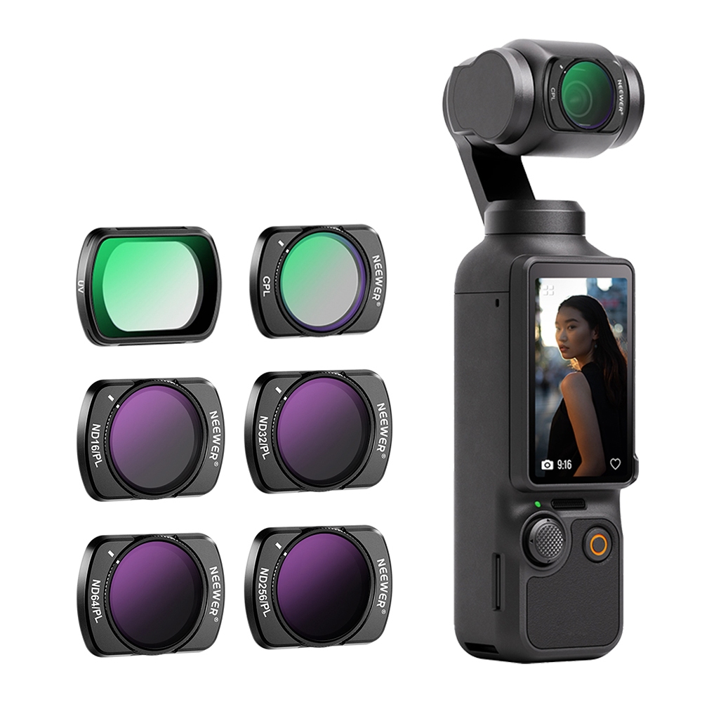 【新品】NEEWER 紐爾 DJI OSMO Pocket 3 磁吸ND/PL濾鏡套組