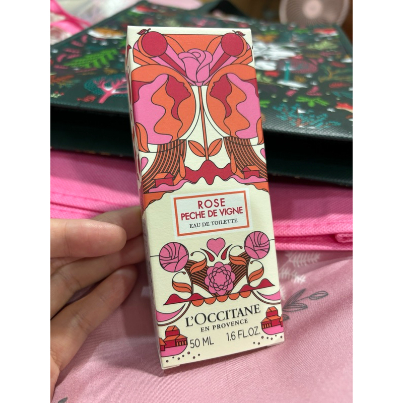 全新 歐舒丹 玫瑰蜜桃淡香水 50ml