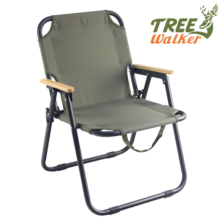TreeWalker 單人折疊露營椅(抗撕裂牛津布)-橄欖綠