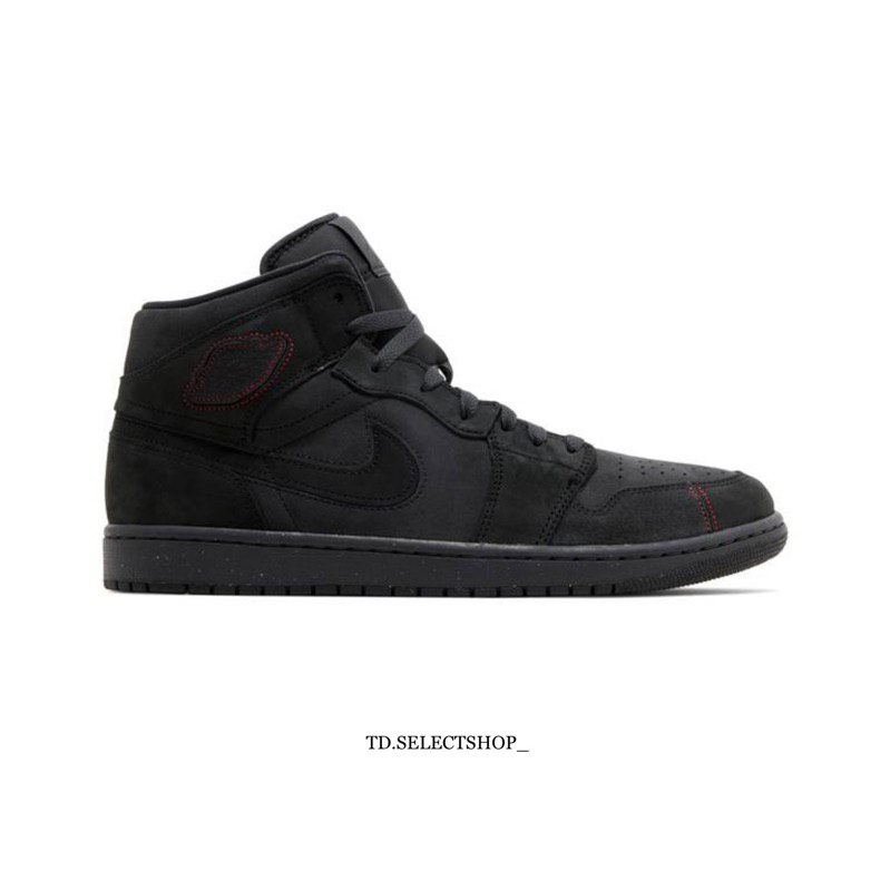 【T.D.】Air Jordan 1 Mid SE Craft Dark Smoke Red黑魂 FD8634-001