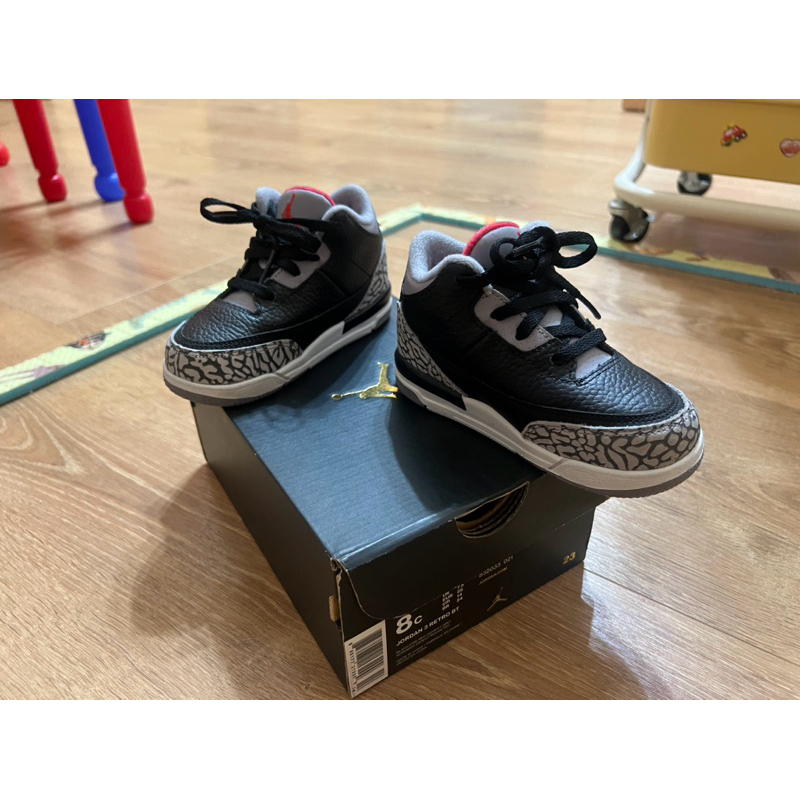 【8c/14cm 9成新】NIKE JORDAN 3代童鞋｜RETRO BT