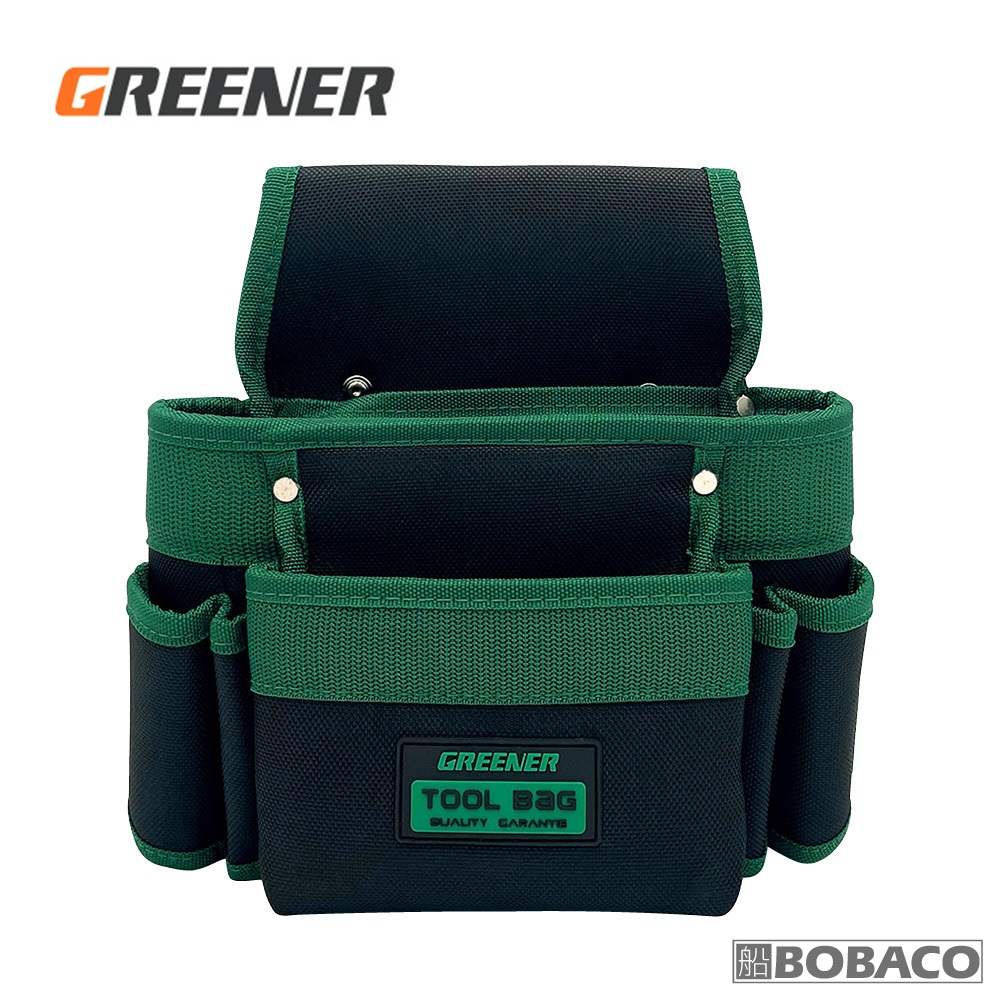 GREENER【十合一釘子工具包 BGR-I (送黑色腰帶)】可放電鑽 電工 木工 工具袋 腰間收納袋 工作包 腰間工具