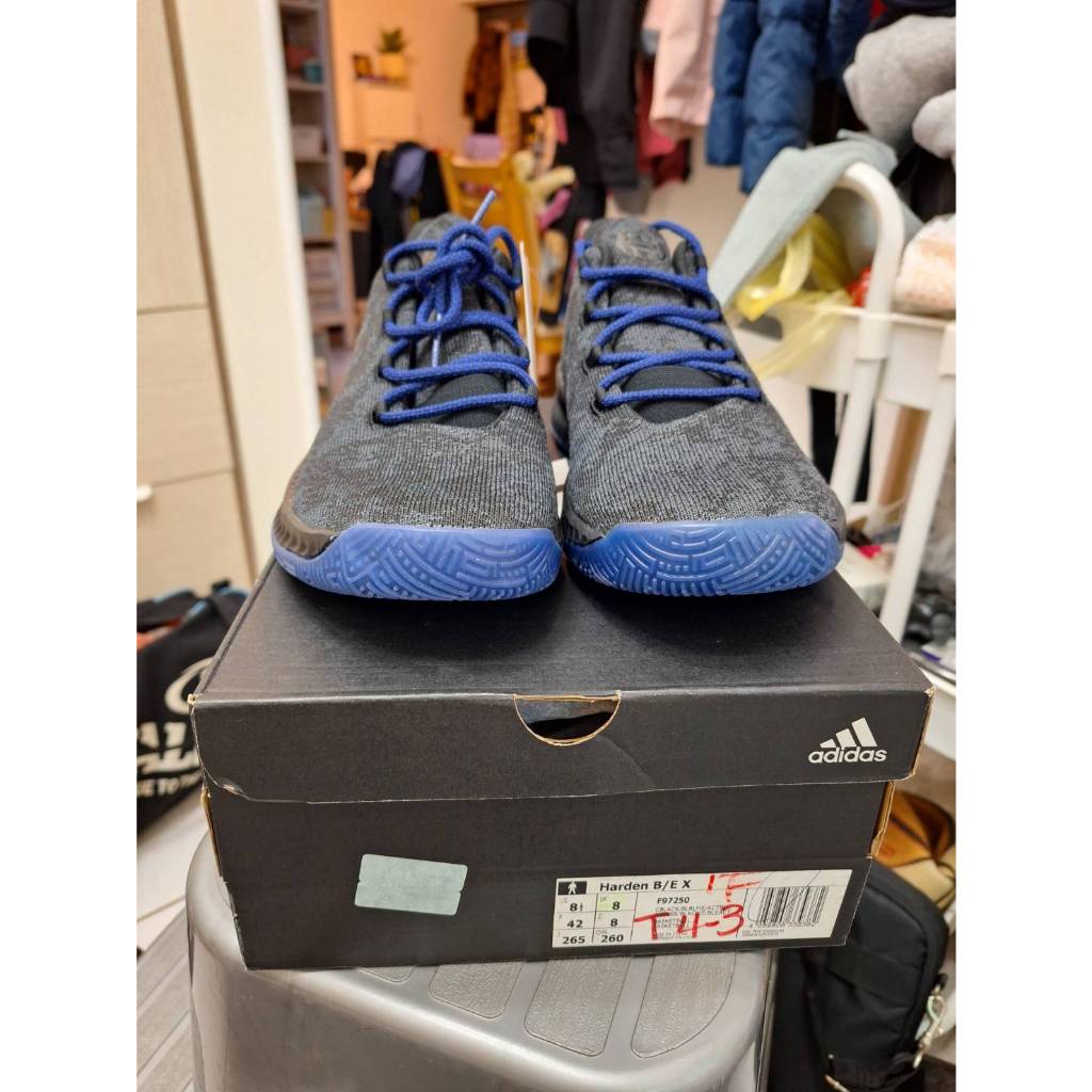 adidas 籃球鞋 HARDEN B/E X 愛迪達 男款 籃球鞋 防滑耐磨 黑藍 F97250
