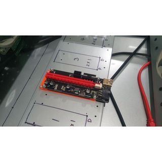 PCI-E 轉接卡底座 1X轉16X延長線座 pcie raiser盒 PCI-E延長線座 挖礦轉接卡座 挖礦轉接卡底座