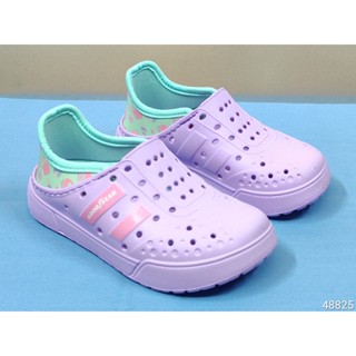48826☆.╮莎拉公主❤臺灣製 ☆義大利第一品牌-LOTTO樂得 童鞋透氣排水 布希鞋 兒童洞洞鞋17-21CM