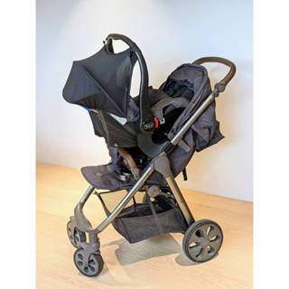 德國 ABC Design 嬰幼兒推車 (輕量鋁合金可/收折/大輪)+提籃式汽車安全座椅