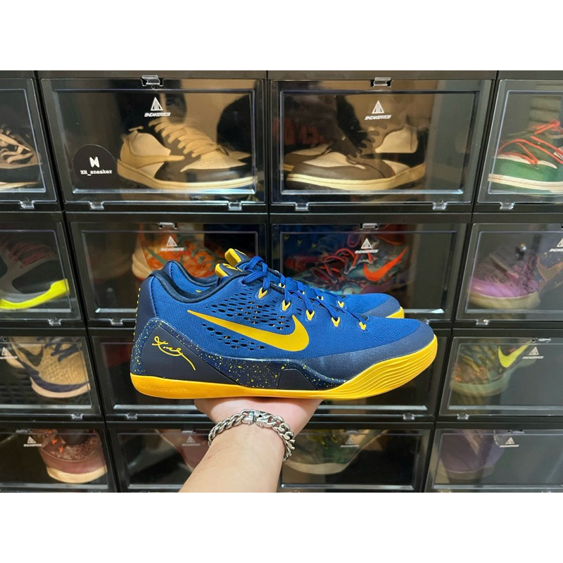 Nike Kobe 9 EM Low “Gym Blue University gold”勇士藍us11