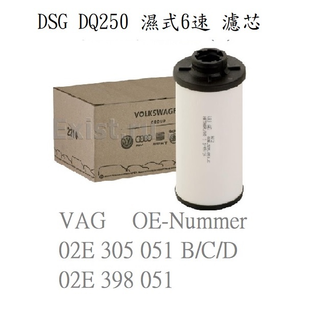DSG 變速箱DQ250 濕式6速 外置濾芯