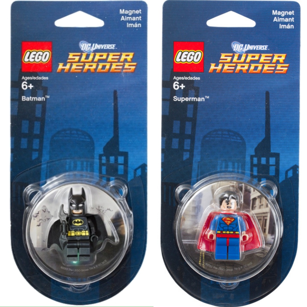 【免運】全新 現貨 LEGO 樂高 蝙蝠俠 超人 磁鐵 冰箱貼 人偶 6862