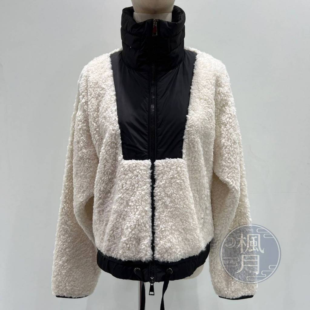 BRAND楓月 MONCLER 黑白羔羊外套 #S 冬天外套 精品服裝 羽絨外套