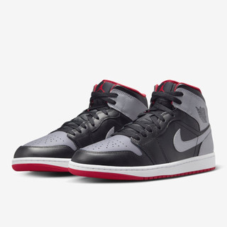 S.G NIKE Air Jordan 1 Mid DQ8426-006 黑 灰 紅 一代 中筒 運動 休閒 男鞋