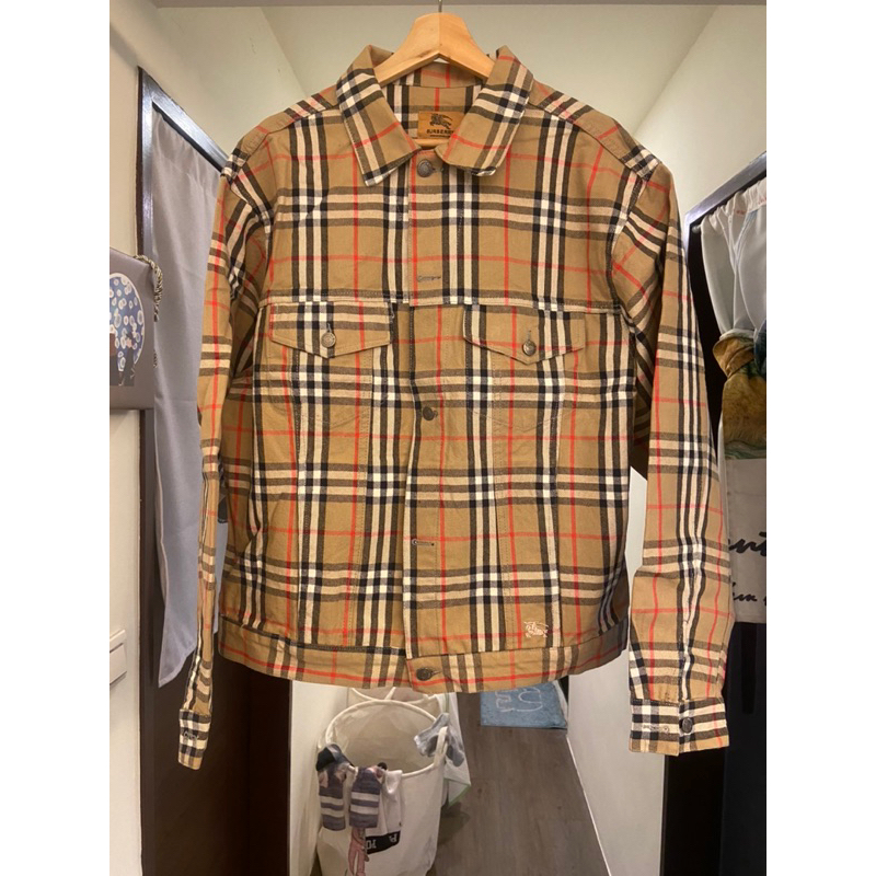 Supreme聯名牛仔外套Burberry Denim Trucker Jacket（已面交出售，請勿下單）