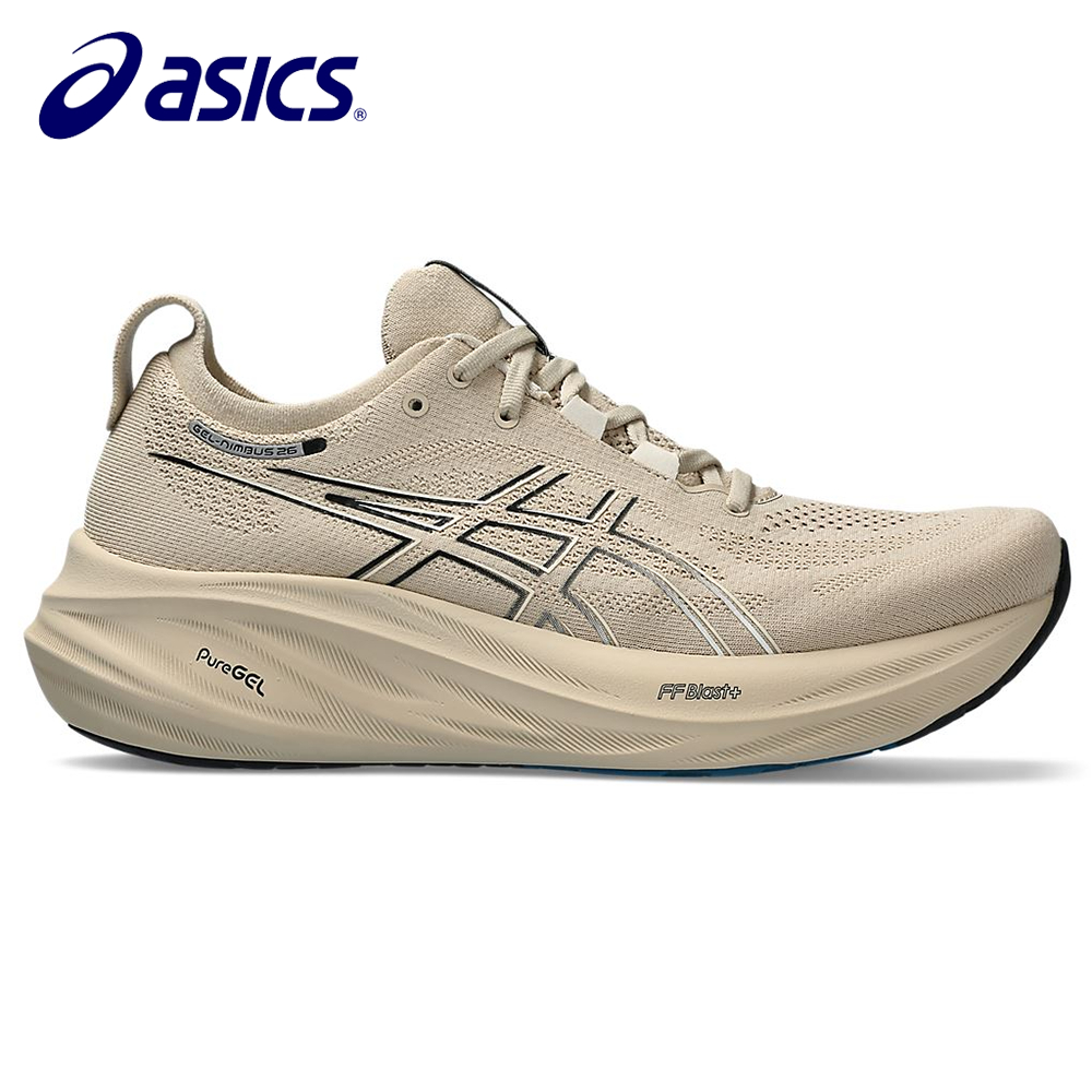 ASICS GEL-NIMBUS 26 緩衝型 慢跑鞋 奶茶色 回彈腳感 緩衝避震 耐久跑步 1011B794-021