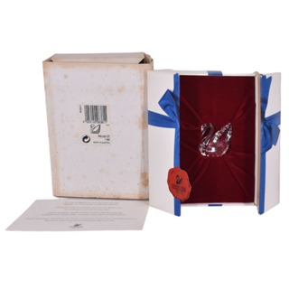 金卡價1088 二手 SWAROVSKI 水晶小天鵝禮盒裝飾品 080100000699 01